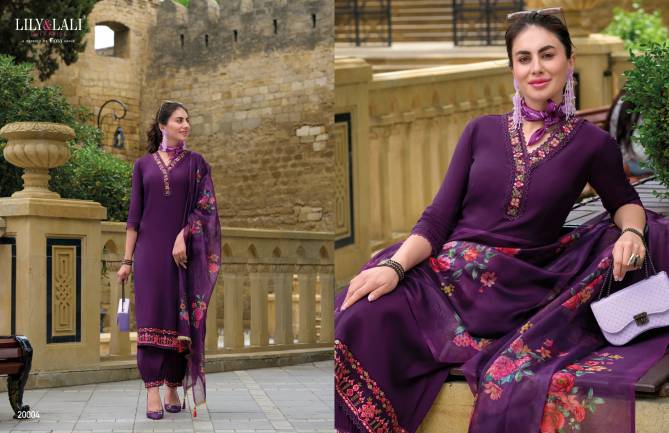 Afghani Vol 4 By Lily And Lali Embroidery Silk Readymade Suits Wholesale Shop in Surat
